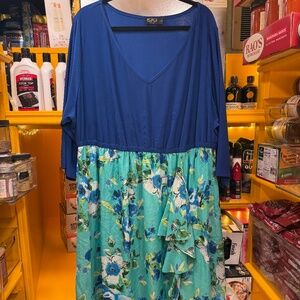 Igigi Floral Dress, size 26/28 NWOT